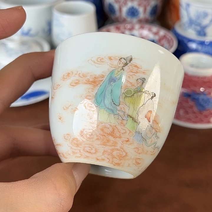 瓷片景德镇全手工手绘陶瓷
