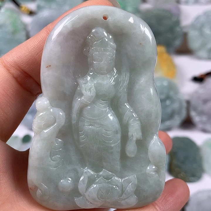 颈饰未镶嵌翡翠观音福利