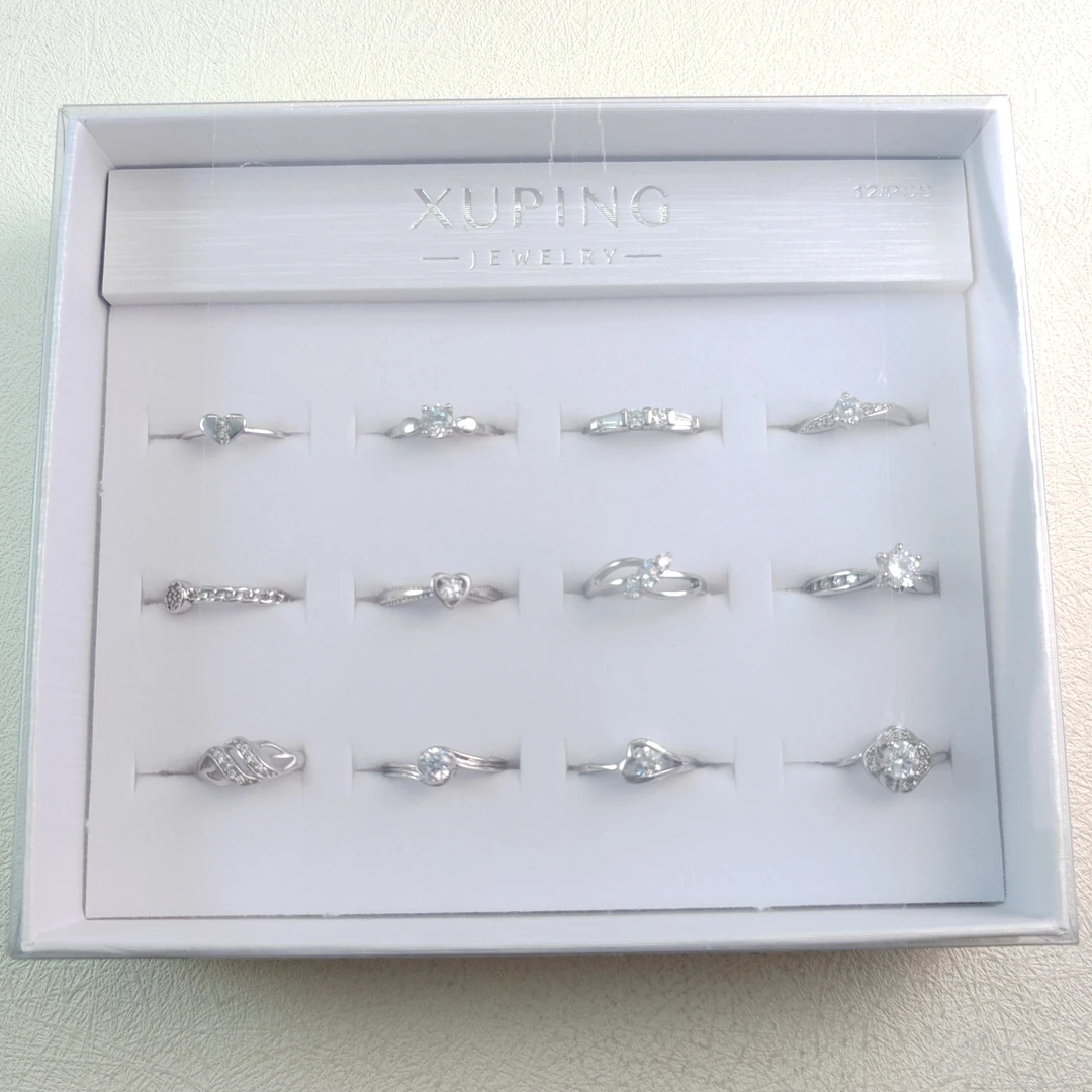 XUPING/旭平首饰 合金合成锆石戒指 【潘生福利】气质 XPR021403A6