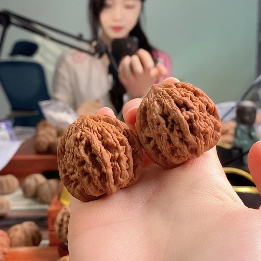 吊坠文玩核桃38虎头