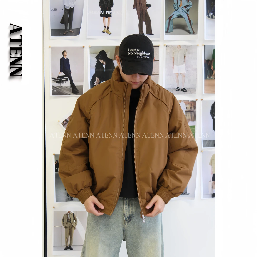 ATENNA【工装棉服】美式工装男女同款宽松百搭休闲立领夹克ATD500