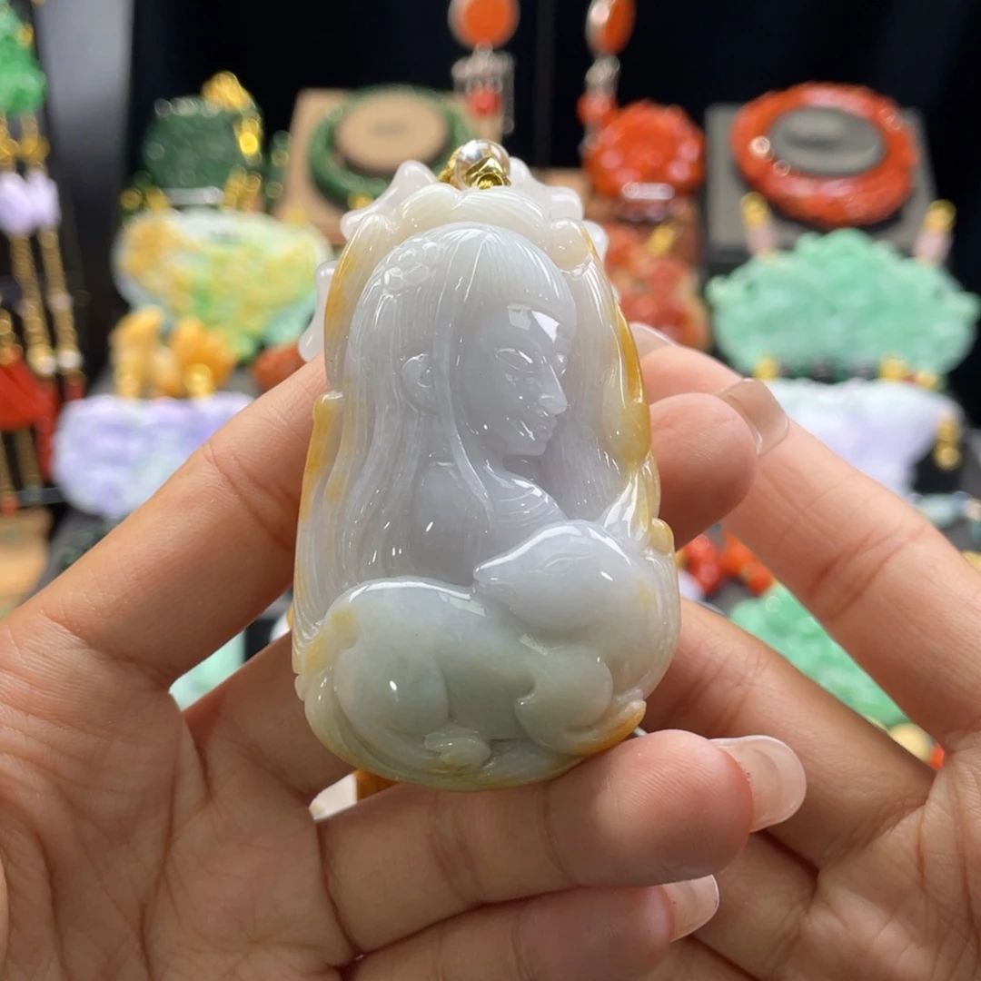 翡翠颈饰未镶嵌代编织