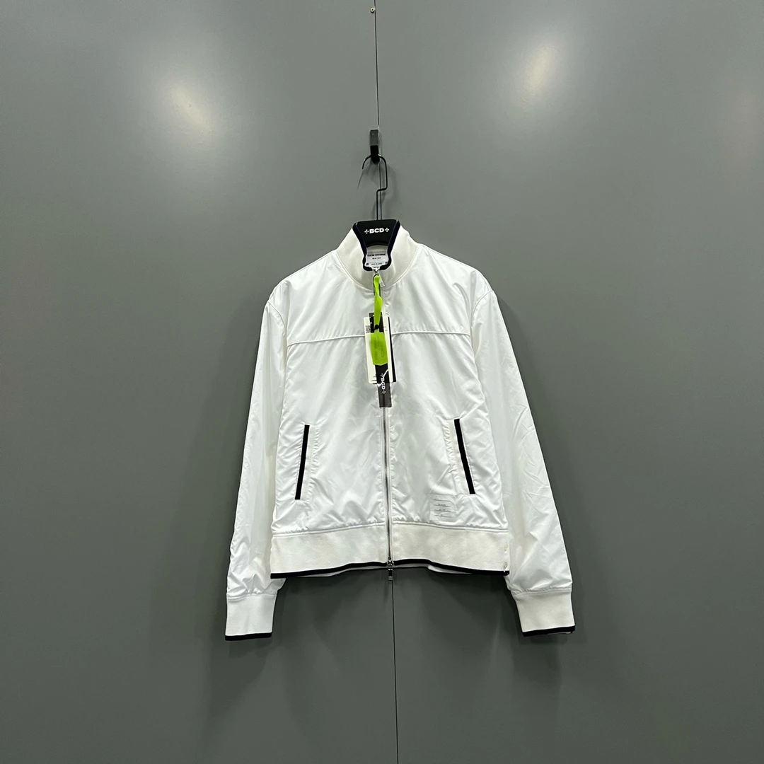 99新 THOMBROWNE h924 TB 白色立领拉链外套 3码 610909
