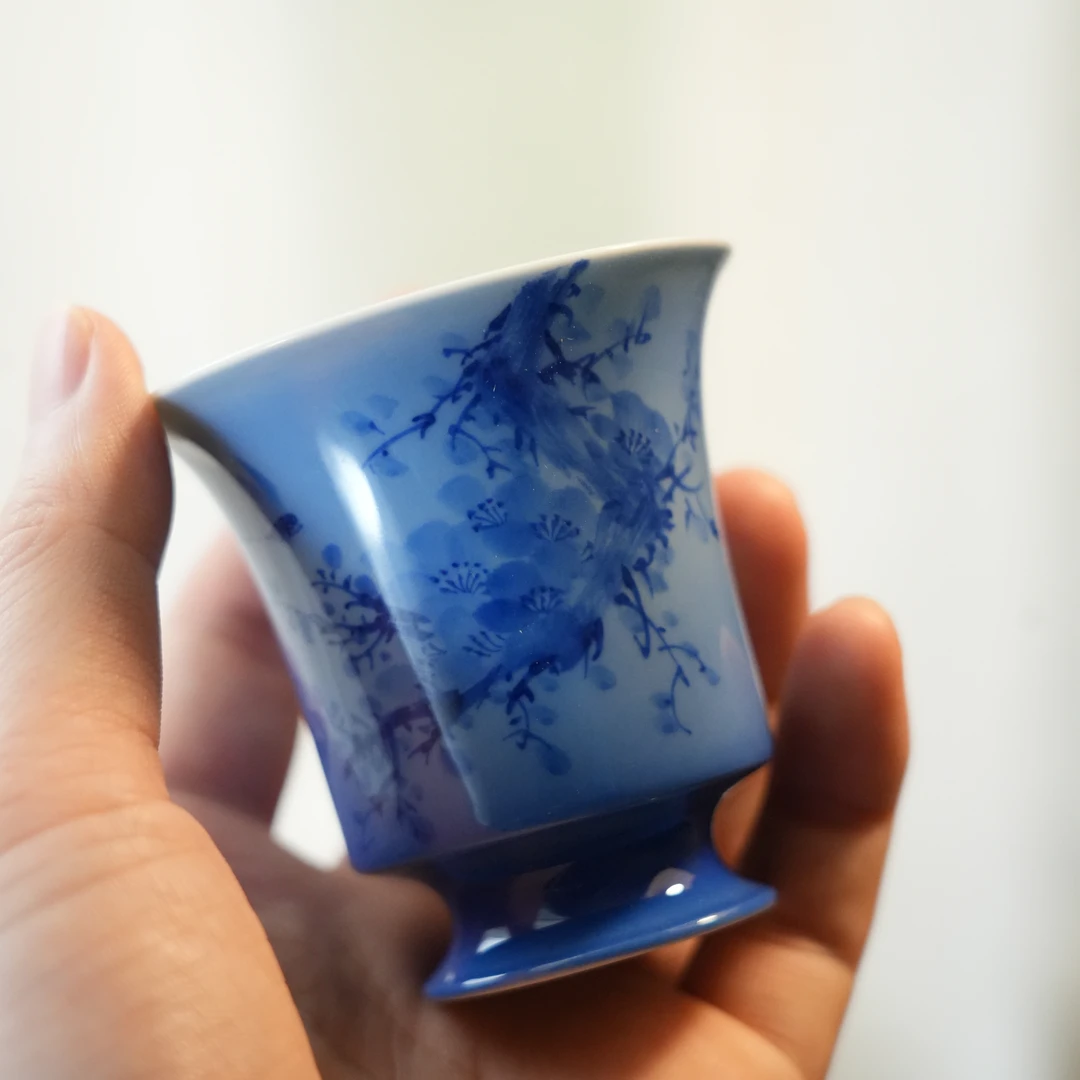 【雲梦】月造见物-月影桃花撇口杯