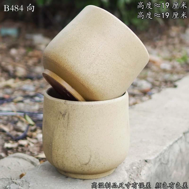 B484向大龙蛋黄色处理瑕疵花盆