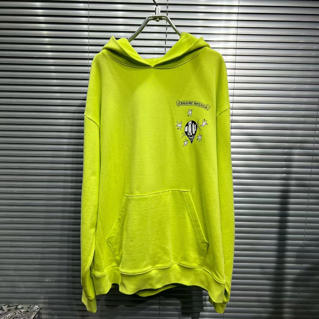 99新 Chrome Hearts/克罗心 x mattyboy 涂鸦牛油果绿帽衫XL码