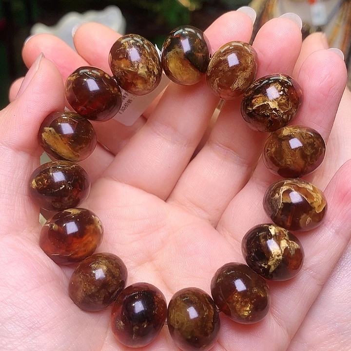 琥珀未镶嵌裸石抚顺琥珀17-412