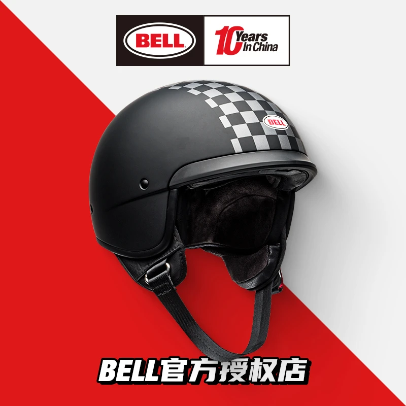 BELL复古半盔Scout AIR航空兵头盔哈雷夏季通风摩托车安全帽男女