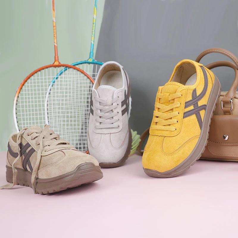 爆款推荐复古德训鞋2025秋季新款平底防滑舒适运动轻便透气单鞋女