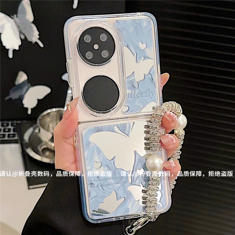 （华为pocket2系列)折叠镜面适用华为pocket2手机壳防摔爆款网红潮