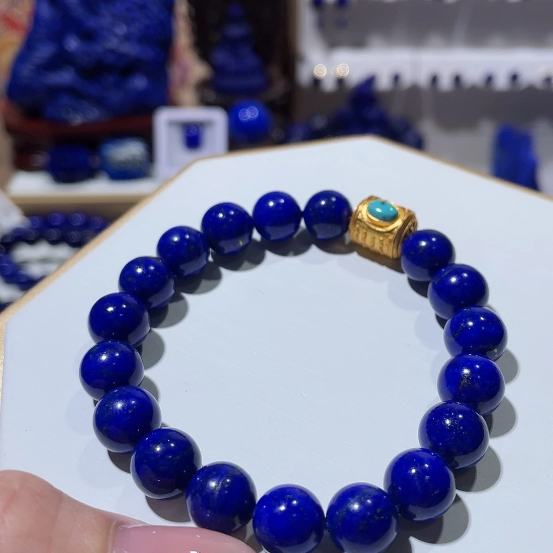 青金石未镶嵌10mmDIY手串