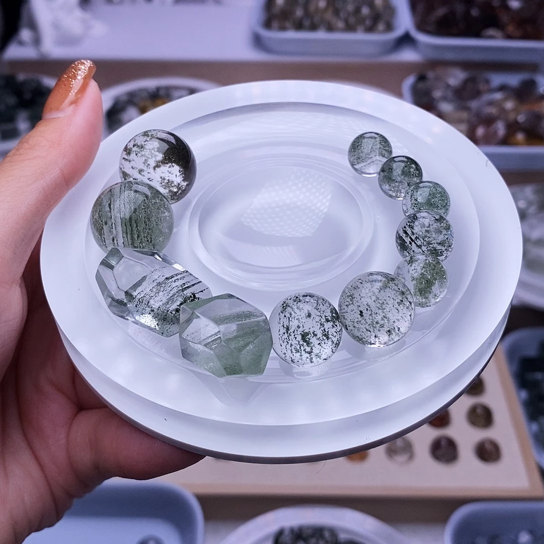 水晶天然水晶定制打孔不退不换未镶嵌