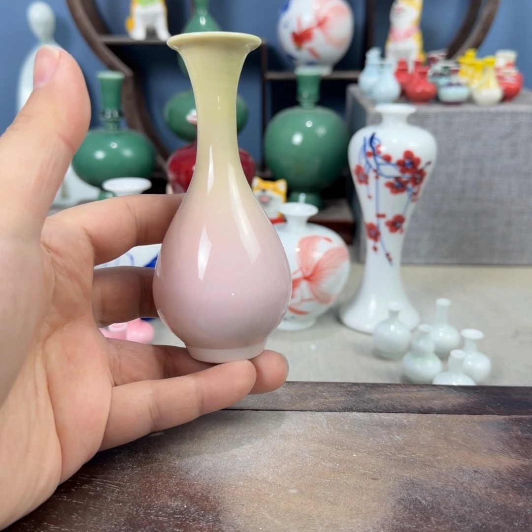 陶瓷手工小花器摆件