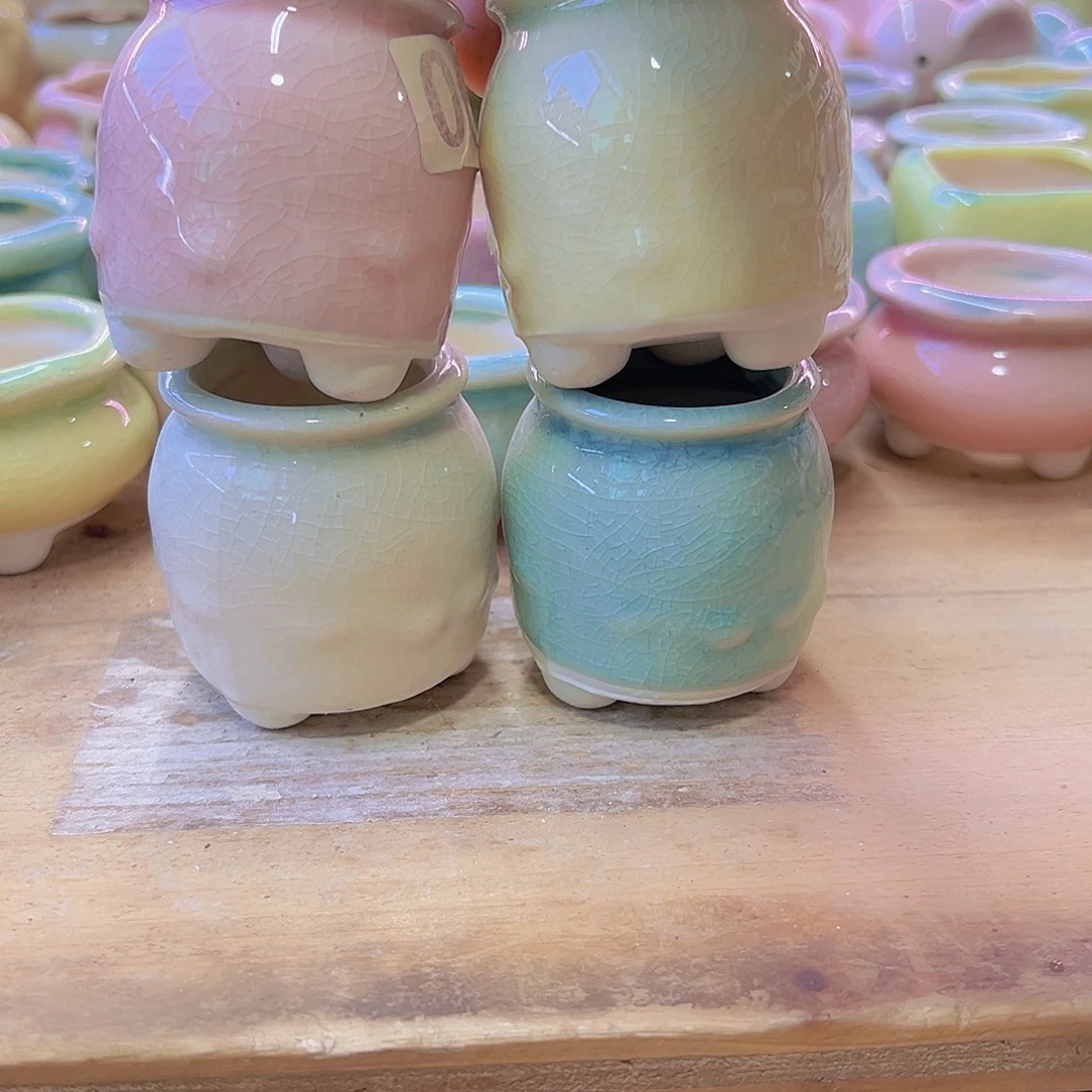 陶瓷花盆当场满12包邮