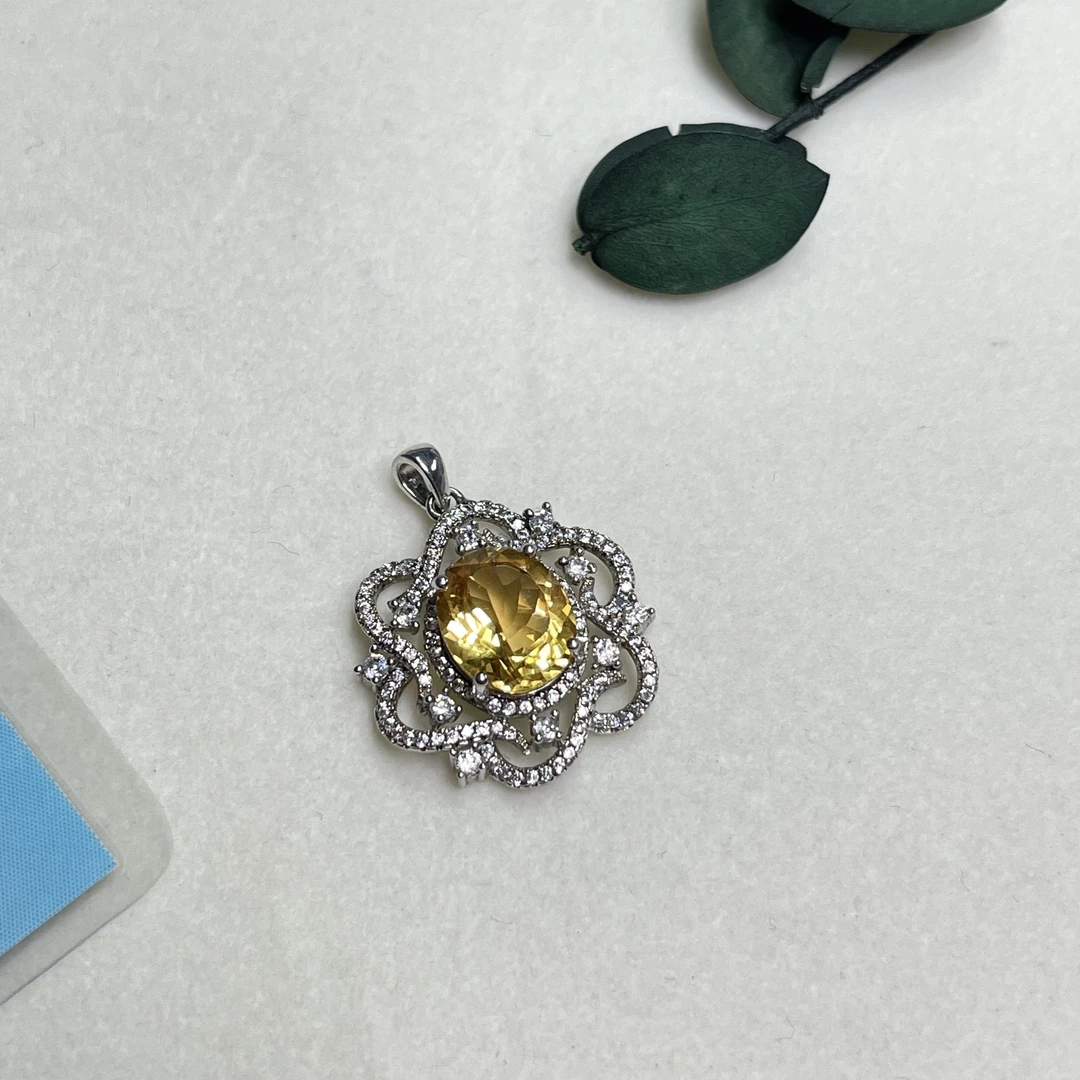 全新未使用 【六六中古】孤品s925水晶吊坠aw9796
