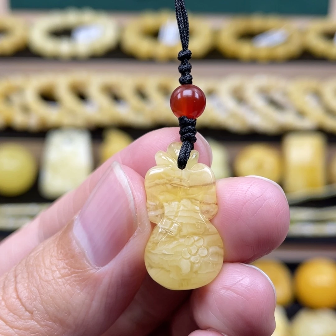 琥珀裸石未镶嵌琥珀蜜蜡