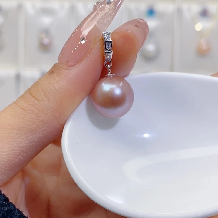 淡水珍珠颈饰银S925镶嵌