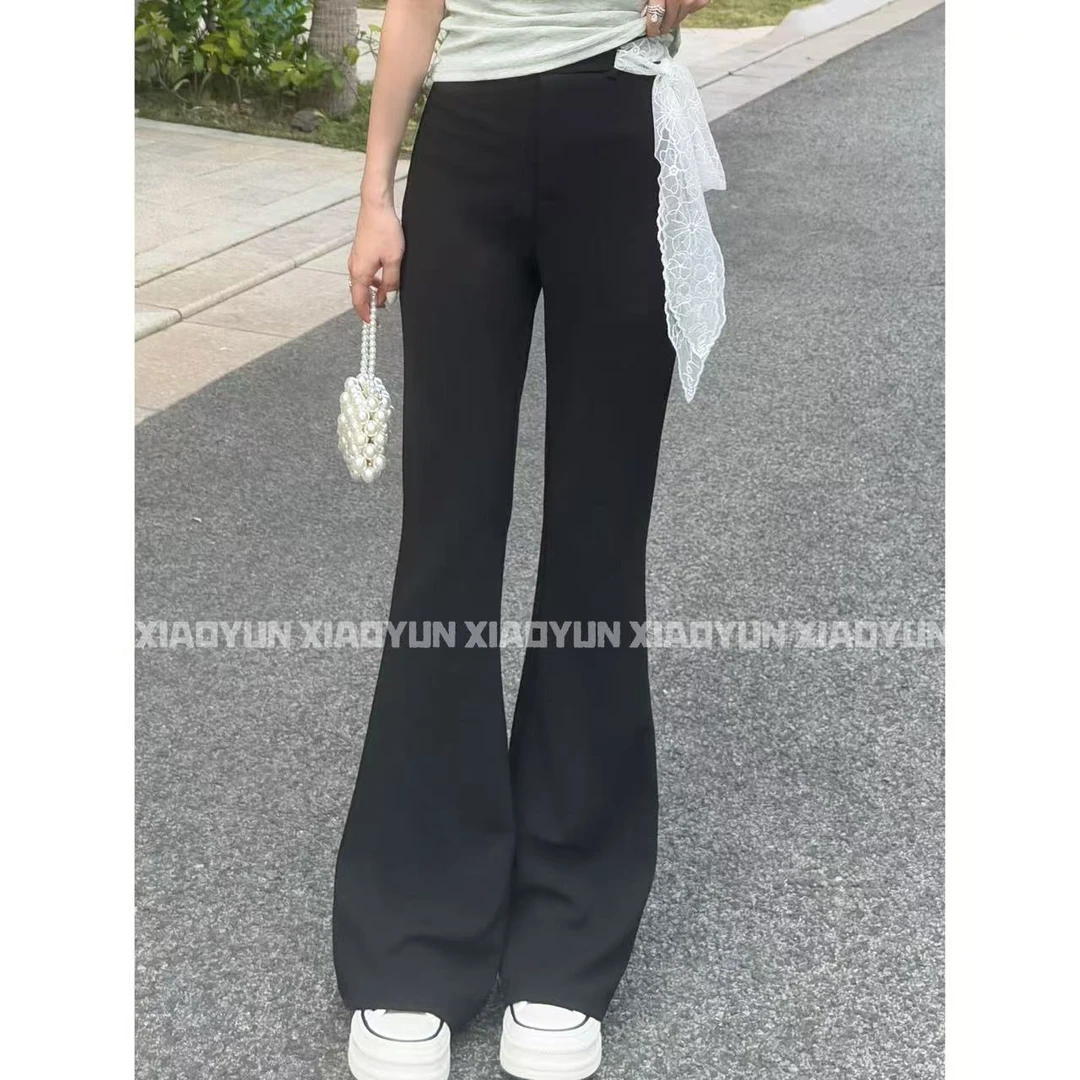 女神微喇长腿裤 小允姐姐2025新款时尚气质高级女神微喇长腿裤