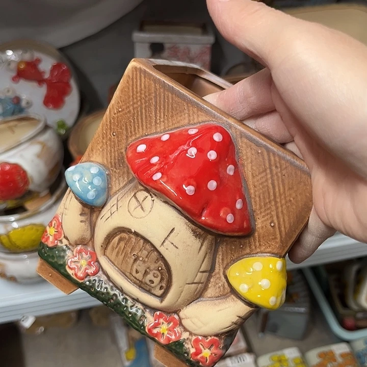 粗陶材质多肉花盆