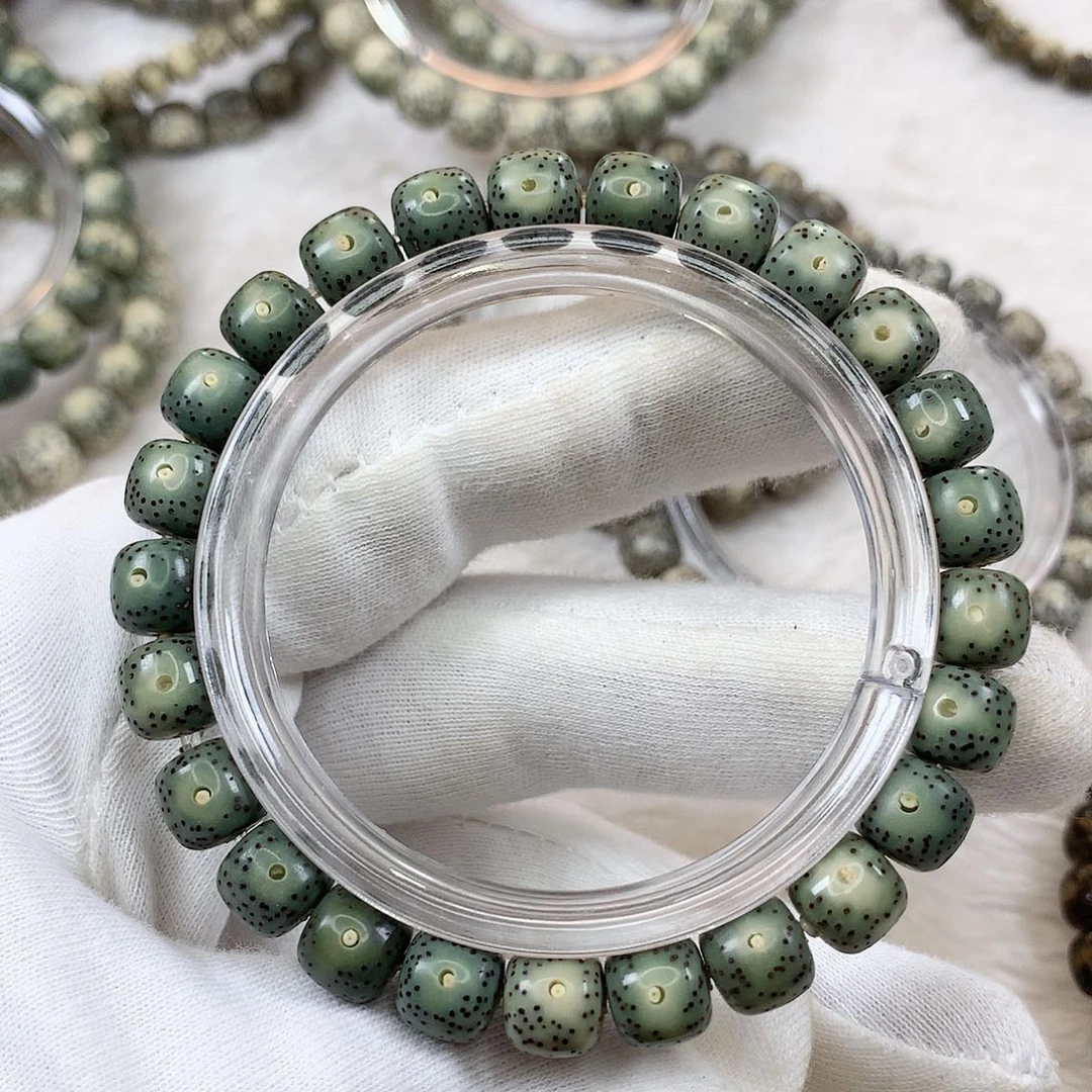 星月菩提手串12号绿幽灵9×8