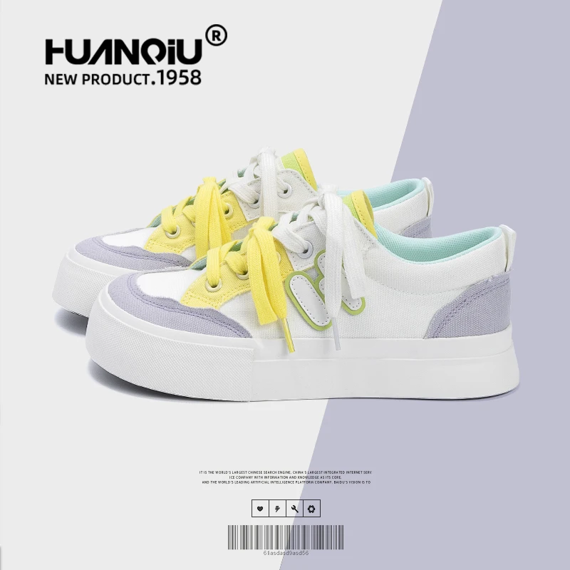 环球休闲板鞋女2025新款秋季女鞋爆款时尚帆布鞋女日系原创鞋子女