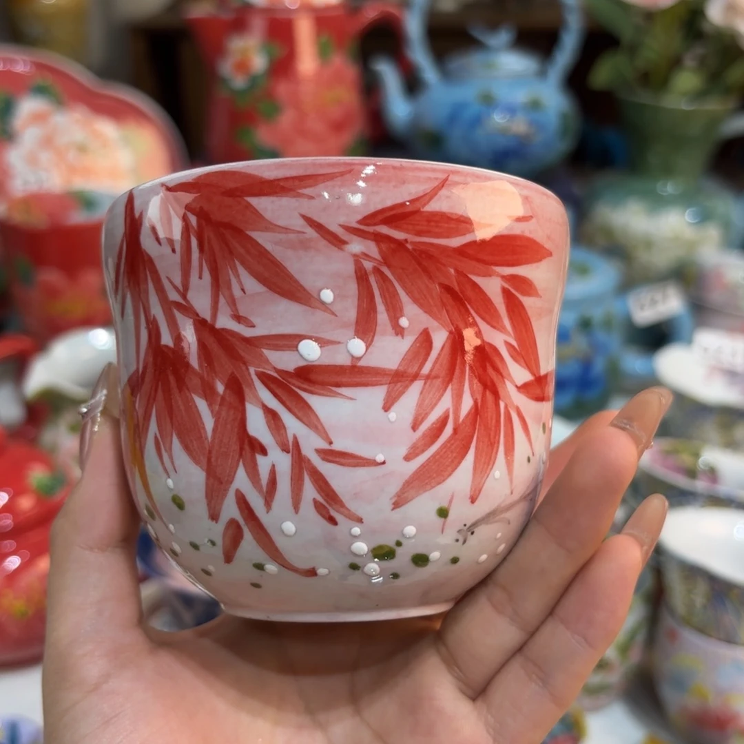 景德镇手绘高温釉下彩陶瓷茶具