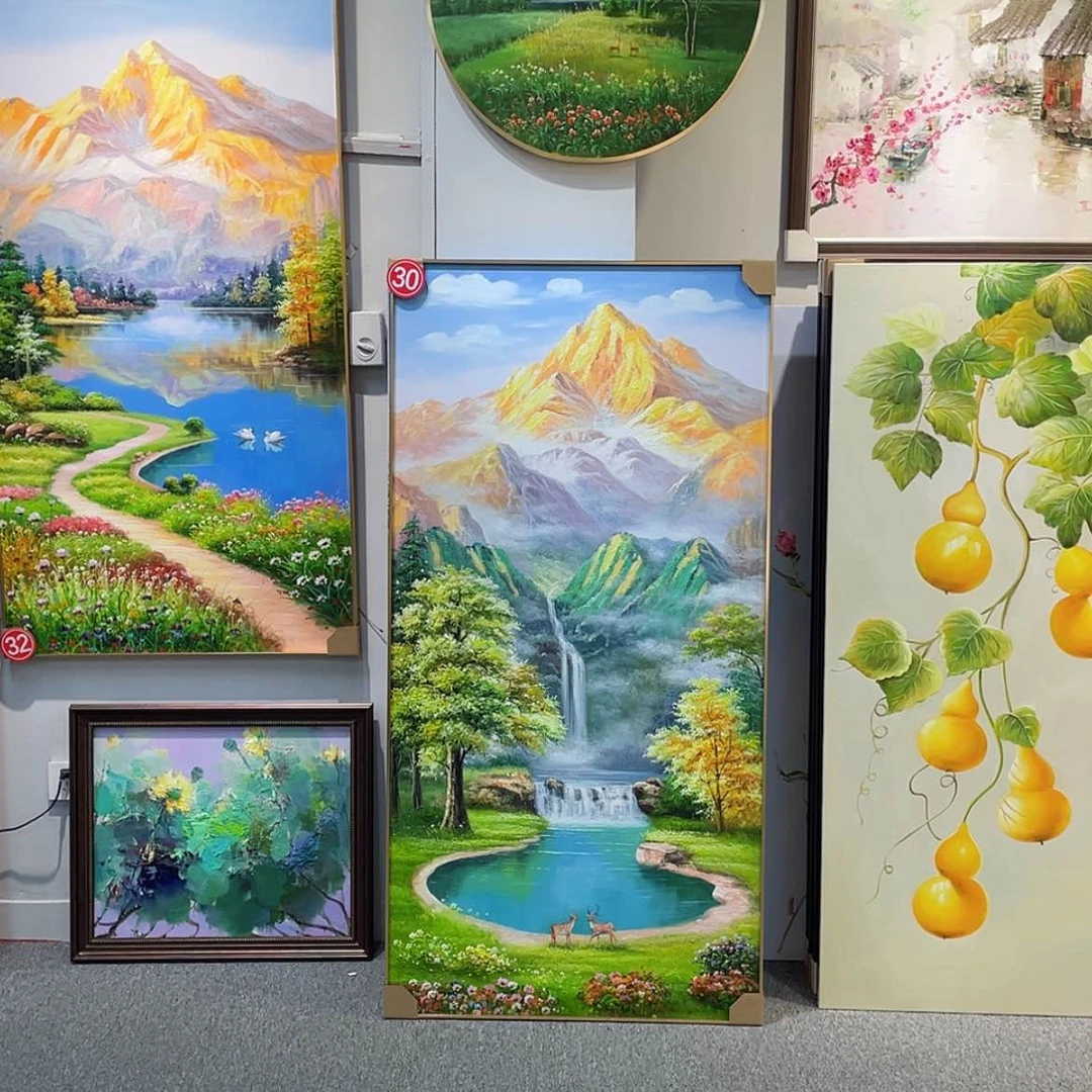 【闪购商品】油画正*波30号链接画芯60×120不含框