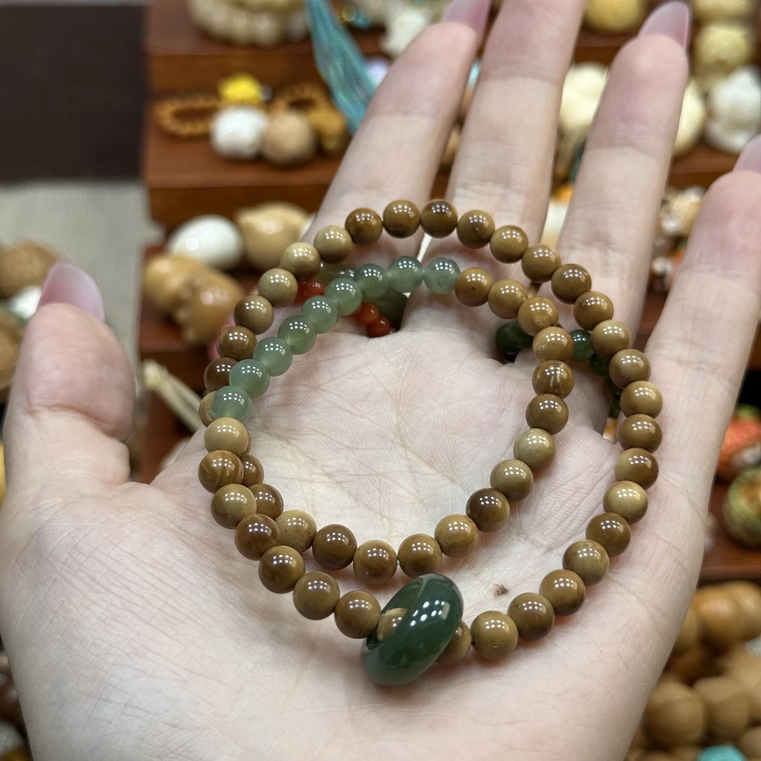 库克圆珠搭配田珠珠