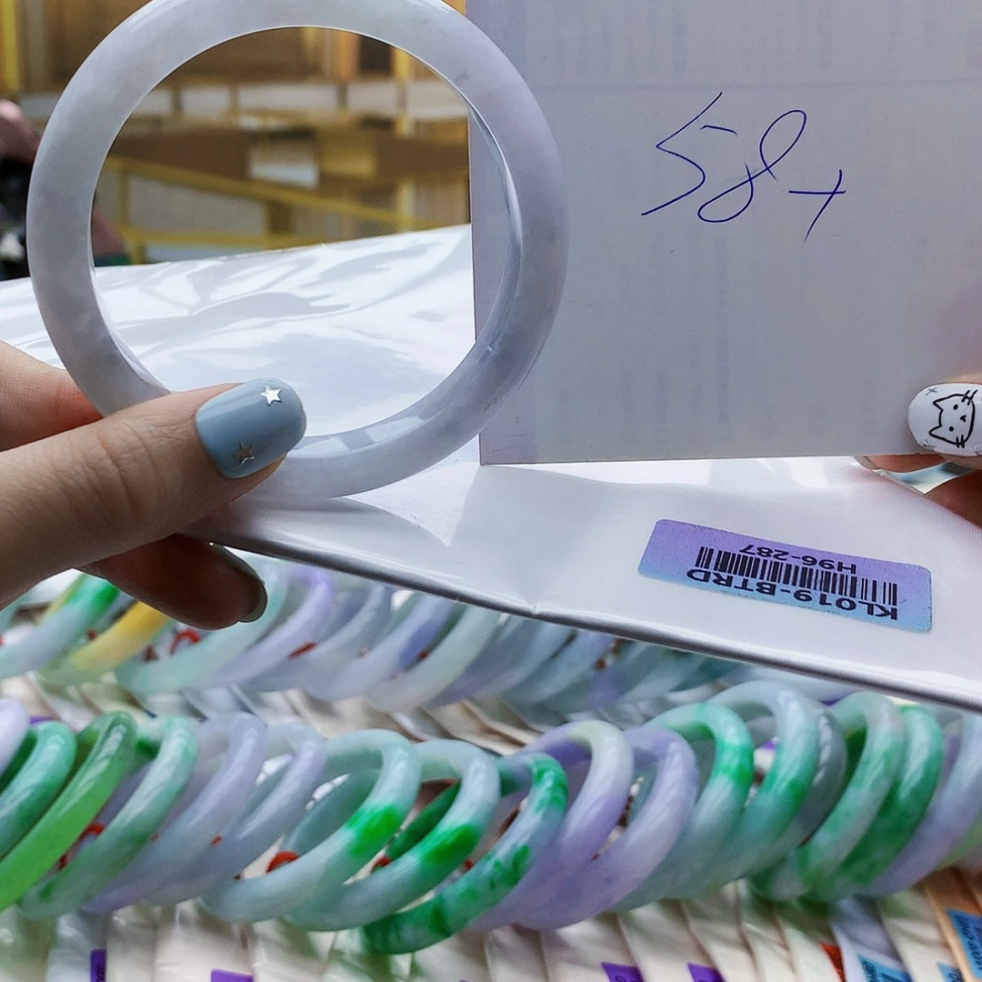 翡翠未镶嵌手镯bhj