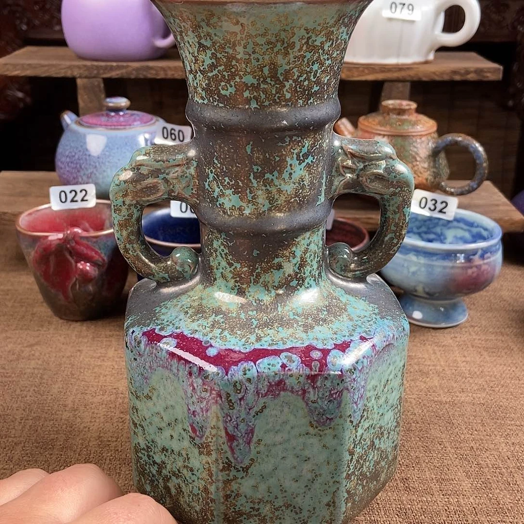 瓷片钧瓷茶壶茶具