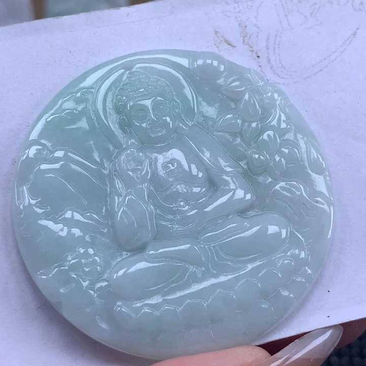 颈饰未镶嵌翡翠阿弥陀佛吊坠