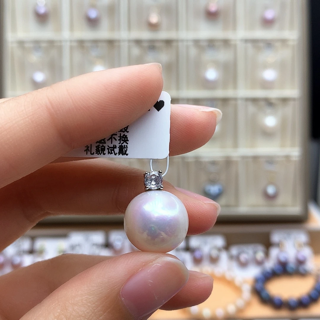 颈饰合金淡水珍珠