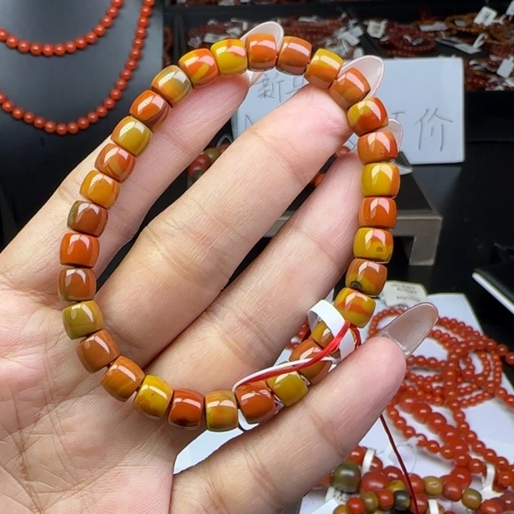 未镶嵌手链南红玛瑙天然顶级包浆7mm