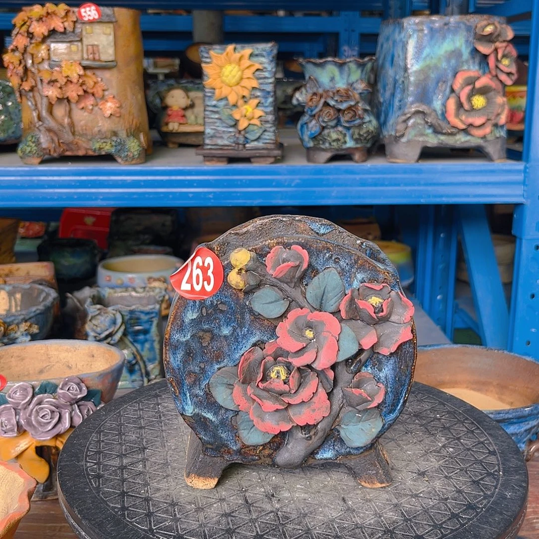 263 号陶然花器手工花盆