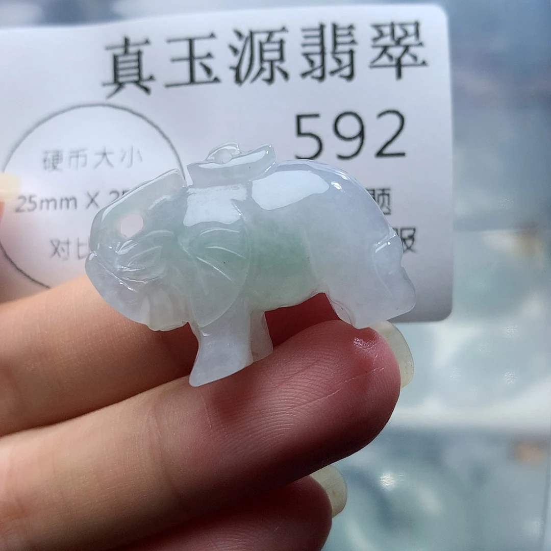 翡翠未镶嵌颈饰592