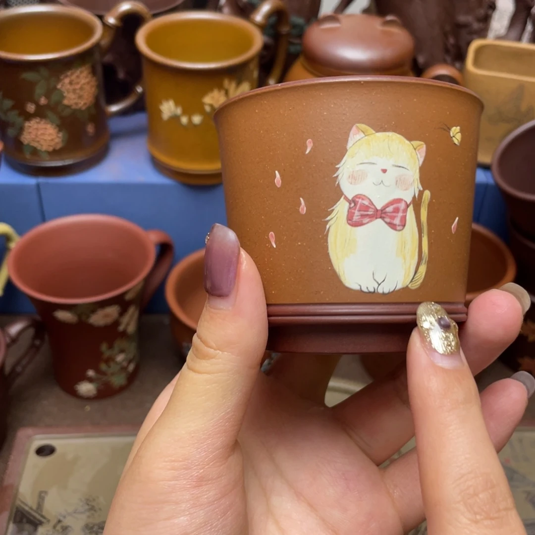 紫砂茶杯紫砂主人杯