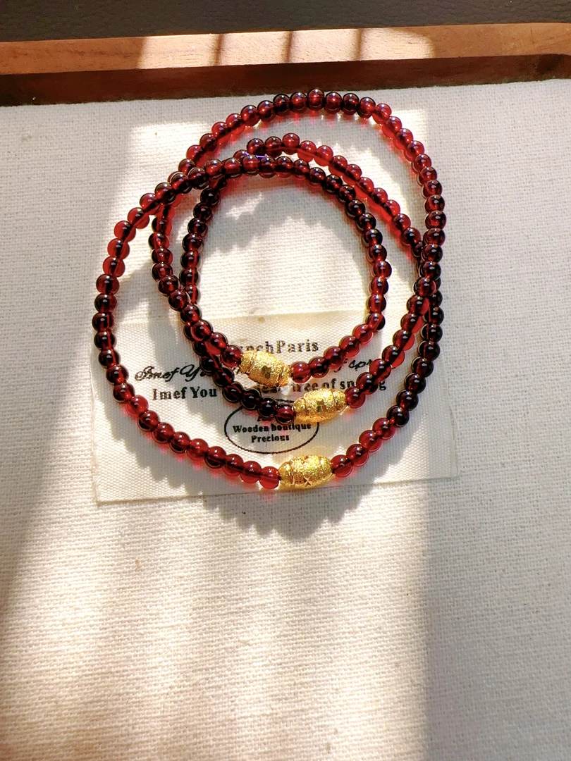 手链 手链 轻奢手工转运珠三圈手链2041