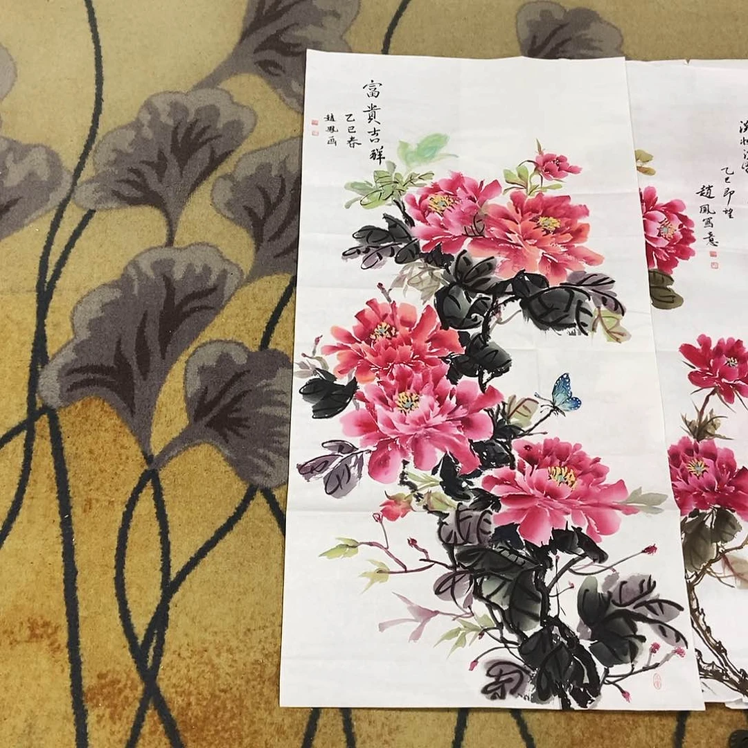 国画堪****?平价书画郑春玲50/100
