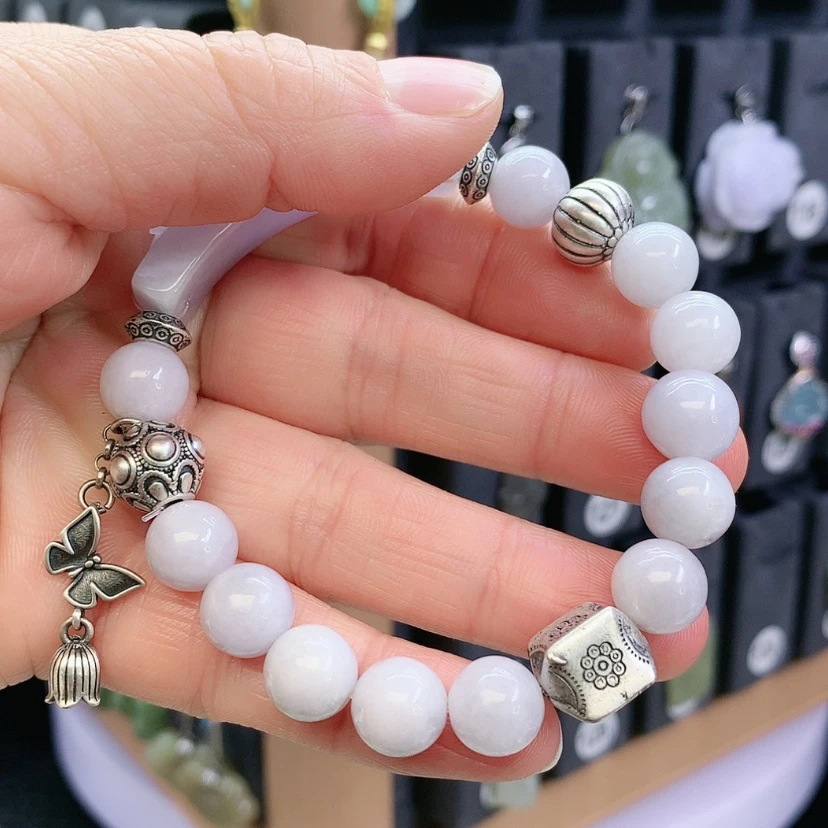 【闪购商品】翡翠手链银S925镶嵌陈***意精美的