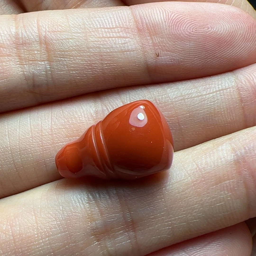 未镶嵌三通南红玛瑙西*