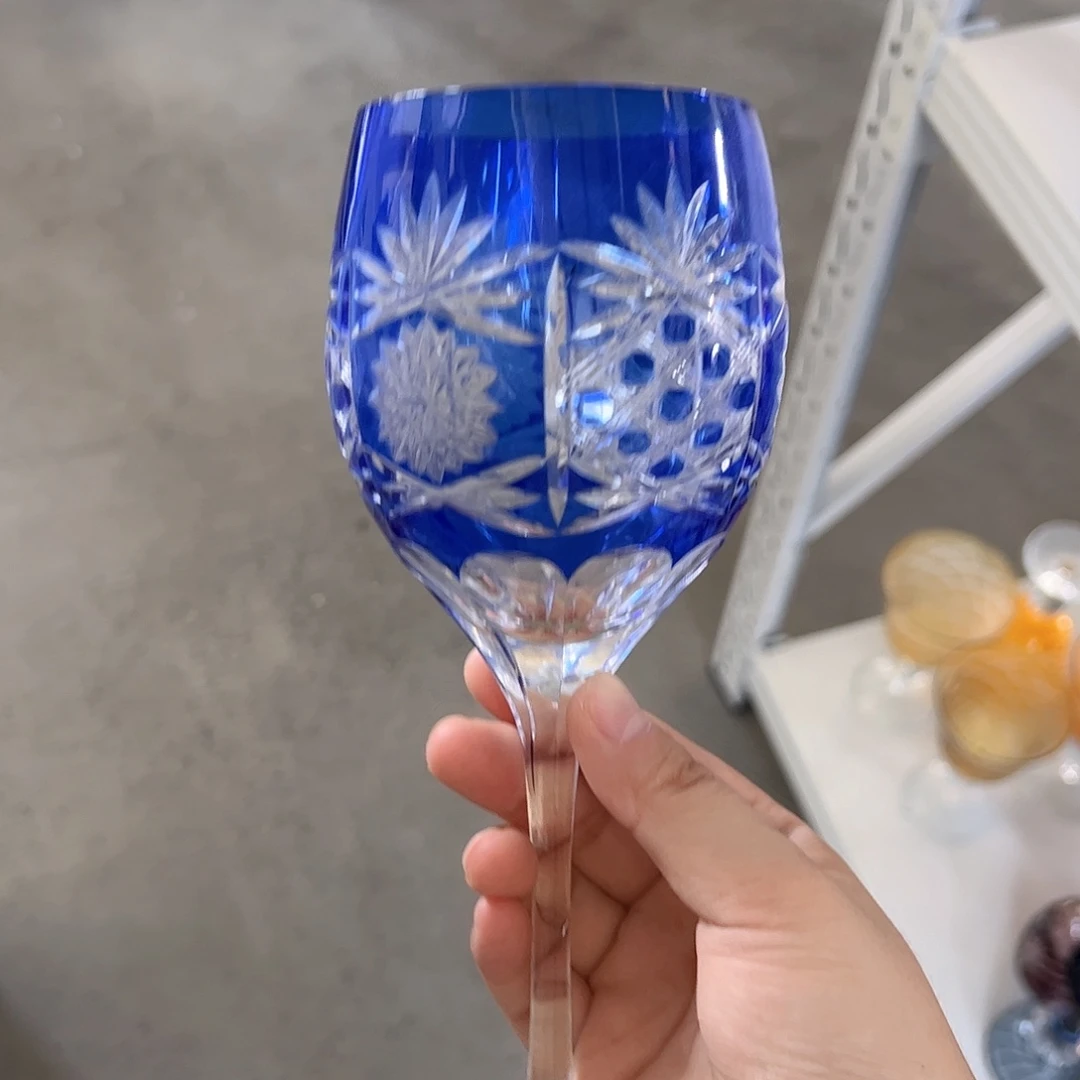 水晶玻璃平底款微瑕一个