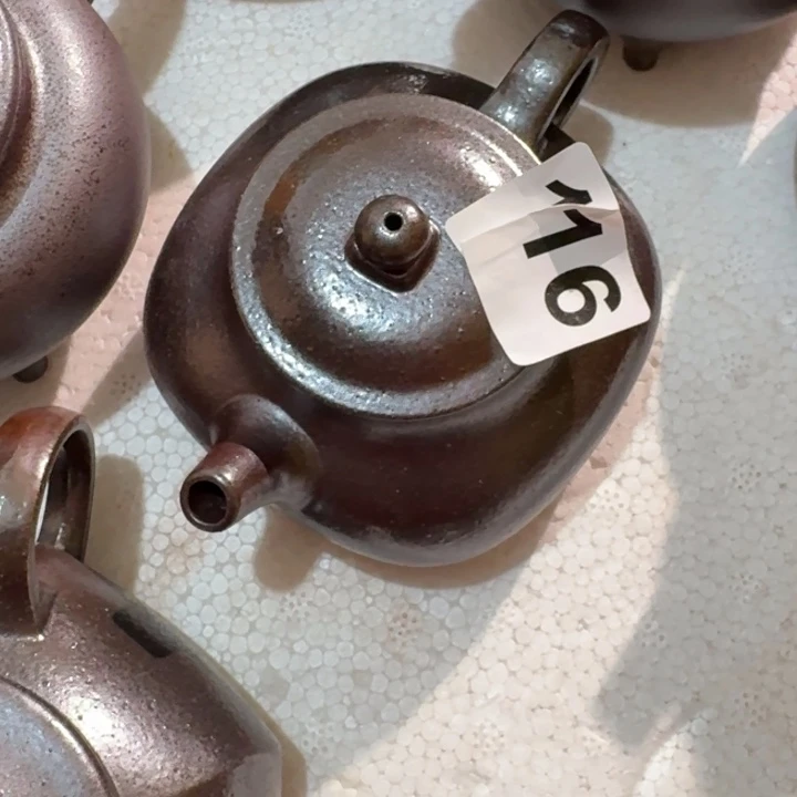 紫砂茶壶柴烧方器200毫升116号