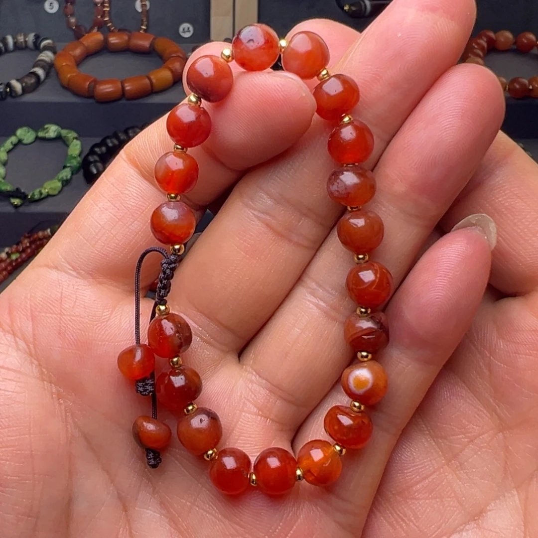 玛瑙/玉髓合金玛瑙对珠