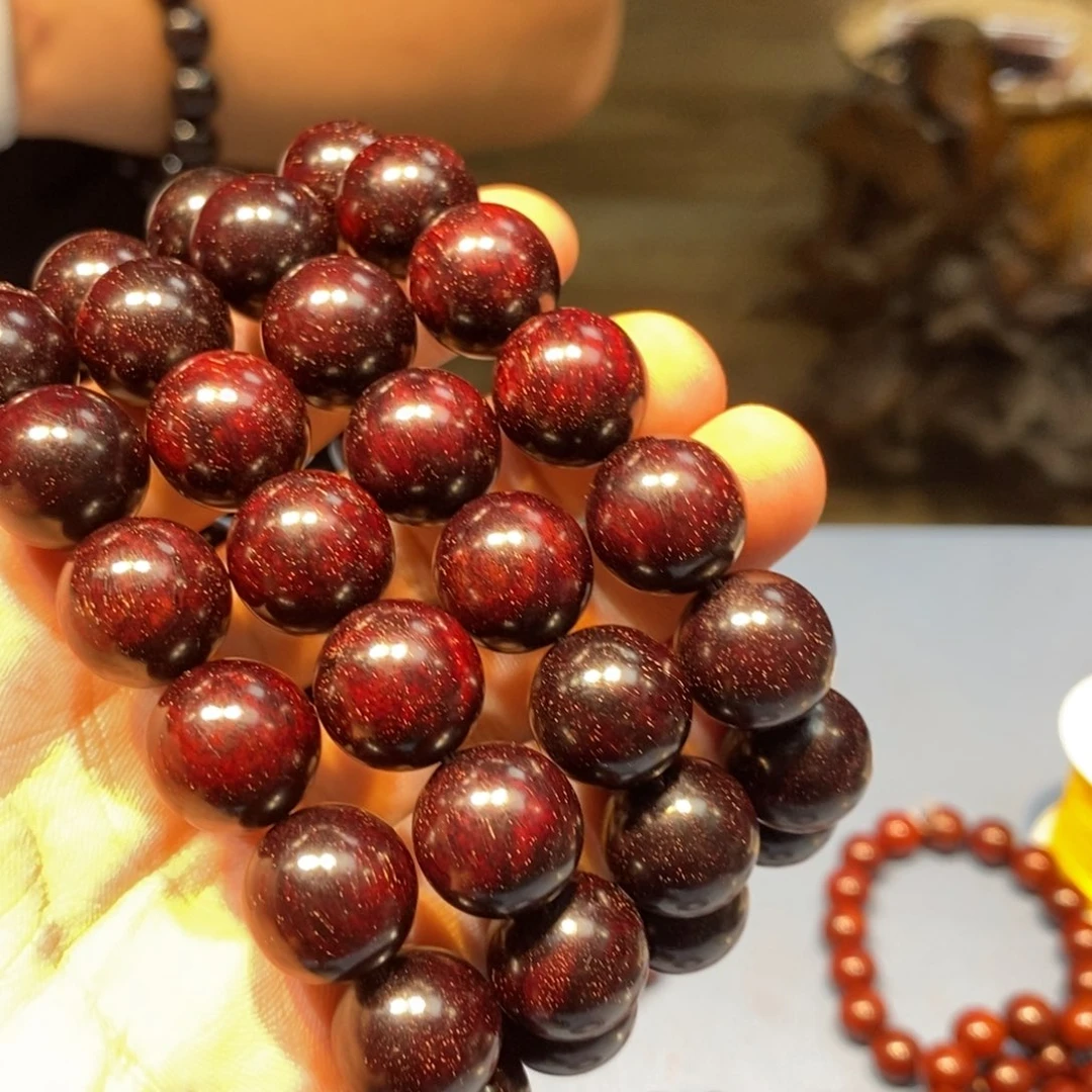 小叶紫檀手串/手链1.5高满