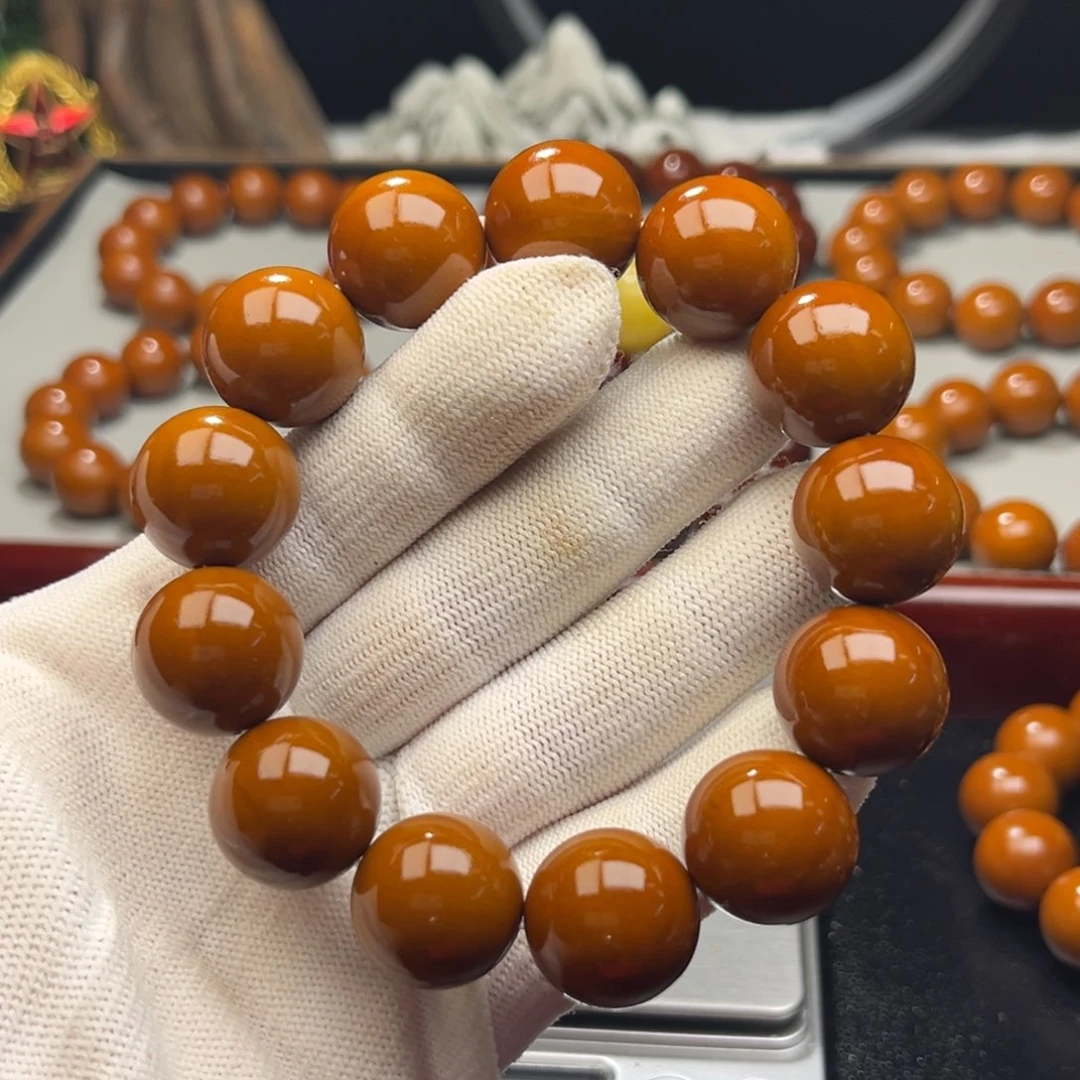 橄榄核手串卓*1.8+树王全品铁核 小孔 微瑕
