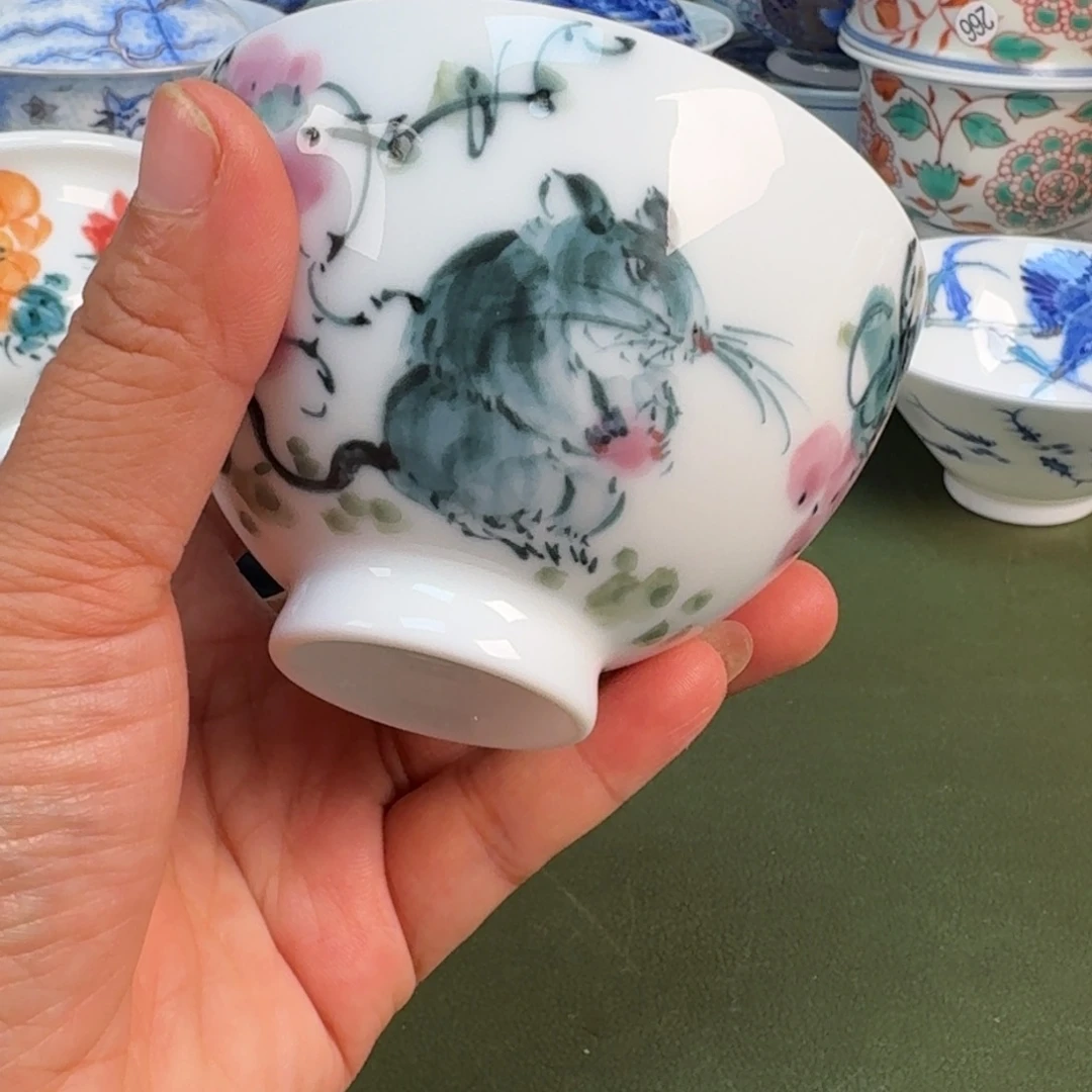 陶瓷景德镇纯手绘茶具圆圆247