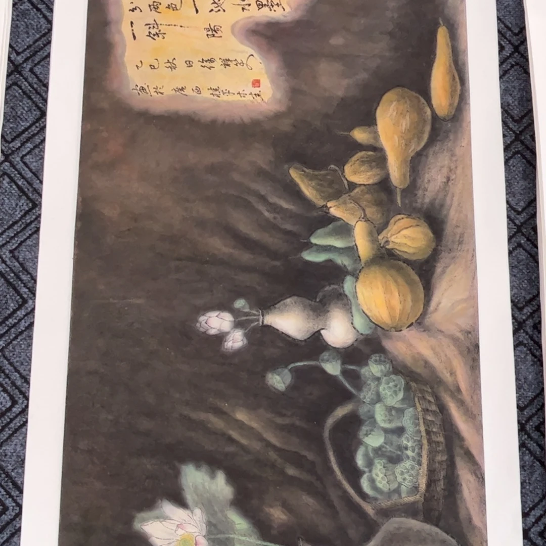 国画四尺花鸟作品