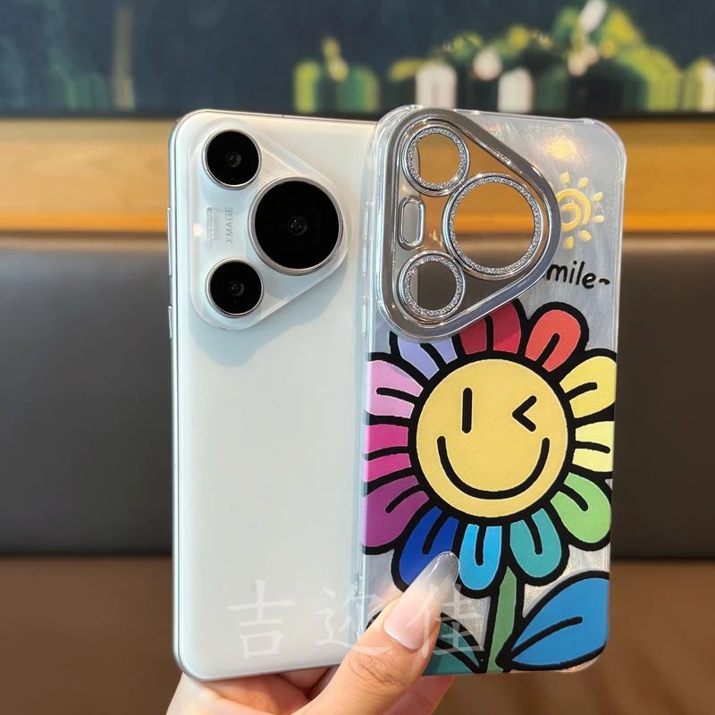 吉迩佳适用华为pura70pro太阳花创意手机壳pura70ultra全包防摔壳
