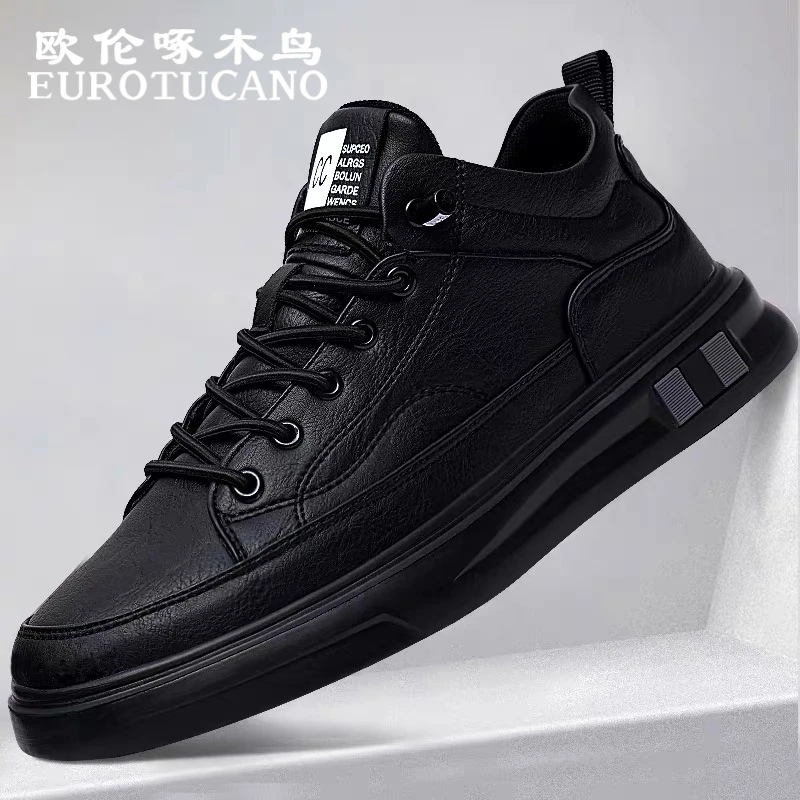 欧伦啄木鸟EUROTUCANO男鞋【有单有棉】冬季潮流男士运动休闲板鞋