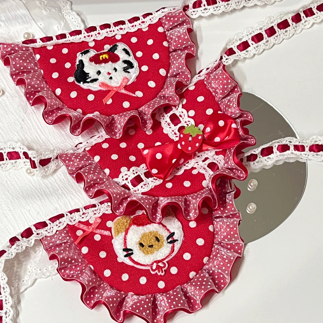 原创宠物口水巾萌款猫咪狗狗通用圣诞元旦新年安哥拉红萌宠小围脖